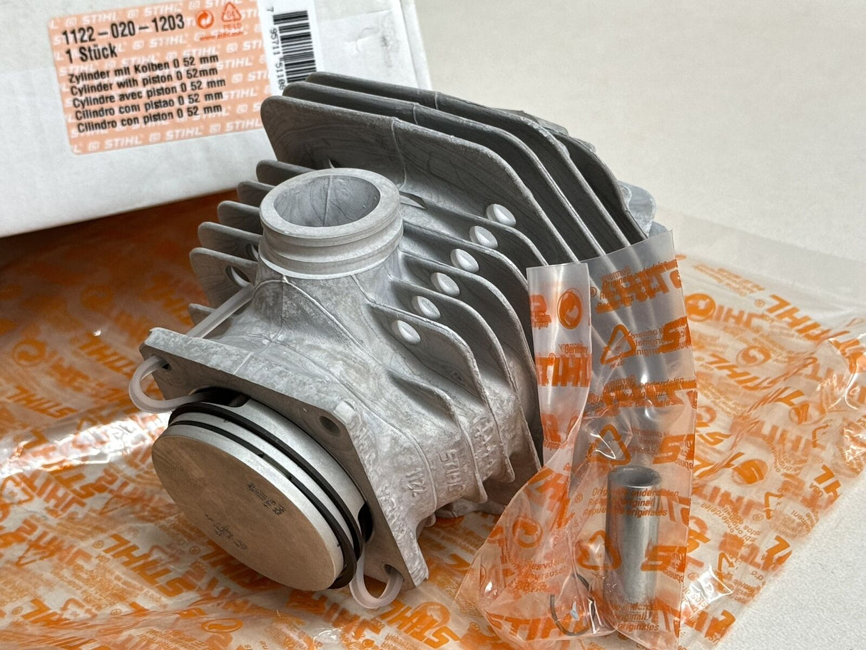 STIHL OEM CYLINDER WITH PISTON KIT 1122 020 1203 064 06R 064RW 52MM GENUINE