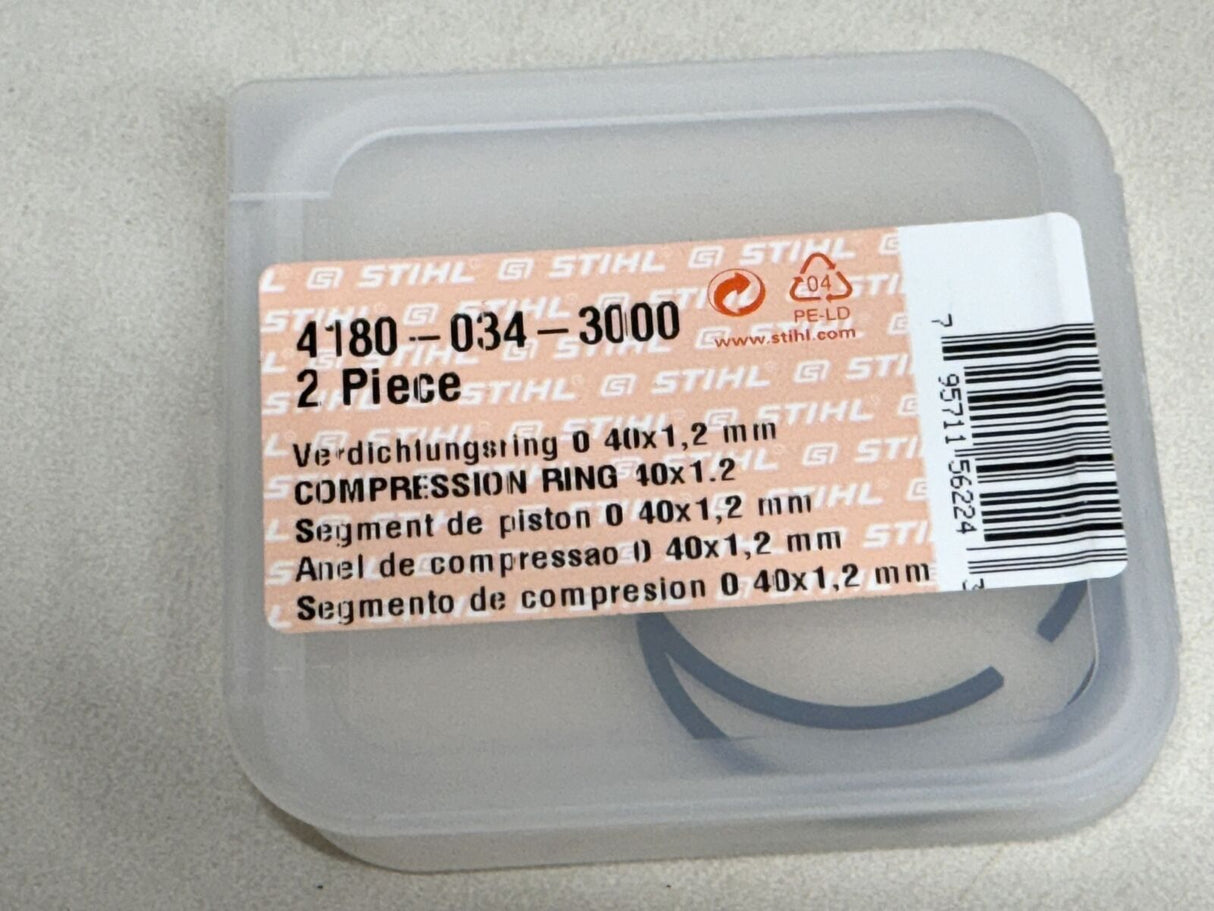 STIHL OEM COMPRESSION RING SET 4180 034 3000 40X1.2MM FITS MANY TRIMMER MODELS