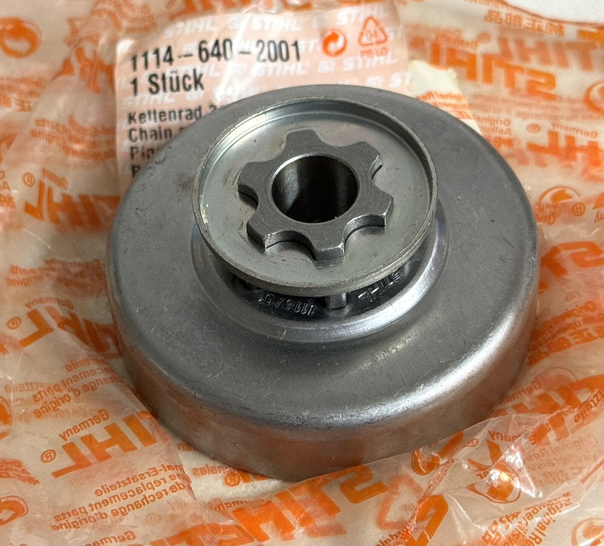 STIHL OEM NLA CHAIN SPROCKET 1114 640 2001 FOR 020 (1114) 3/8" PICCO 6T GENUINE