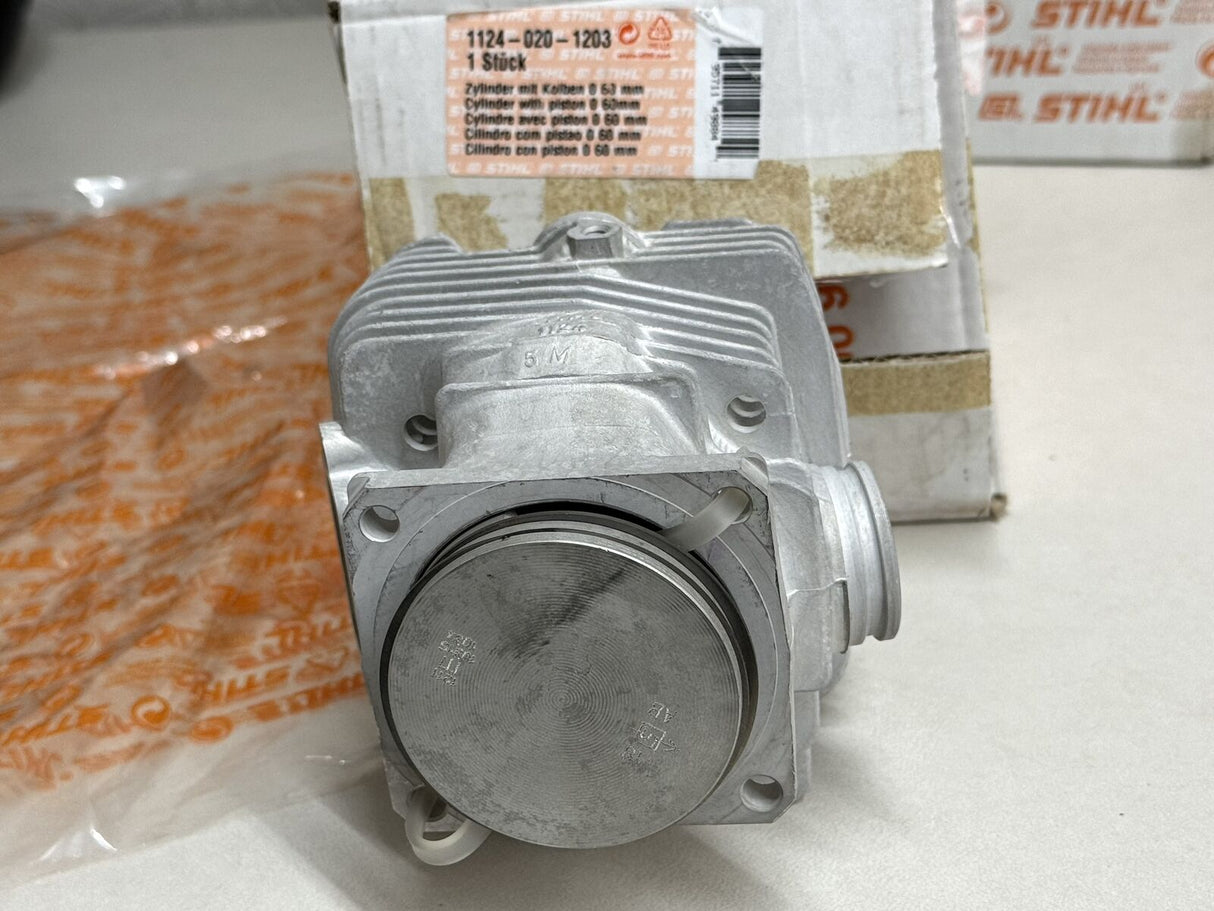 STIHL OEM CYLINDER WITH PISTON KIT 1124 020 1203 084 084R 084W 084RW 60mm D60
