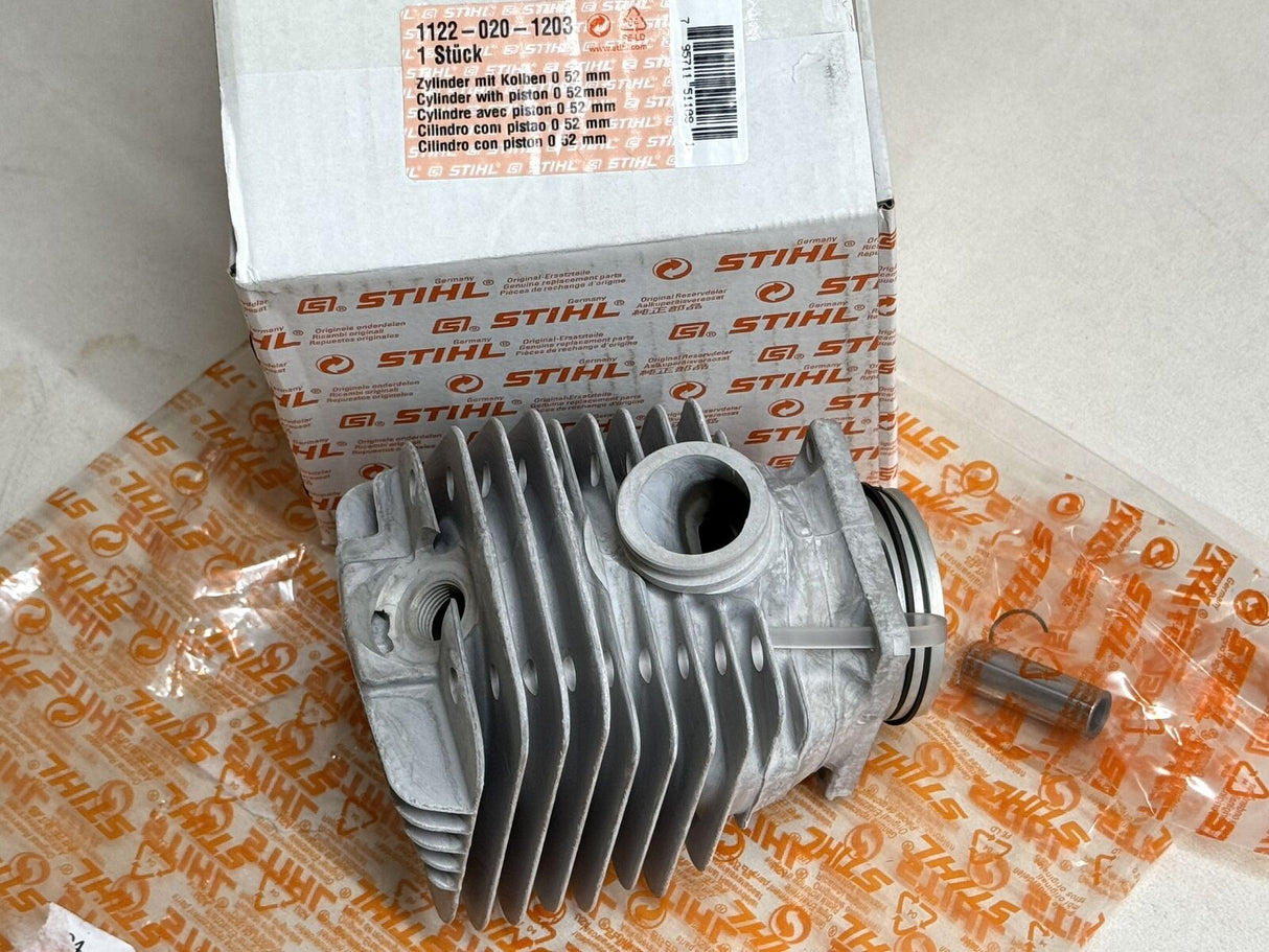 STIHL OEM CYLINDER WITH PISTON KIT 1122 020 1203 064 06R 064RW 52MM GENUINE