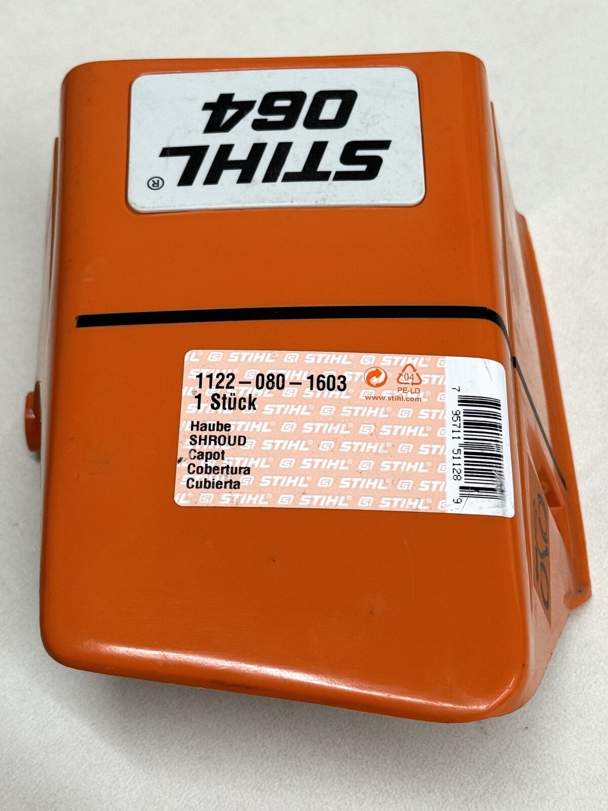 STIHL OEM TOP SHROUD COVER 1122 080 1603 CHAINSAW 064 064R 064RW   11220801603