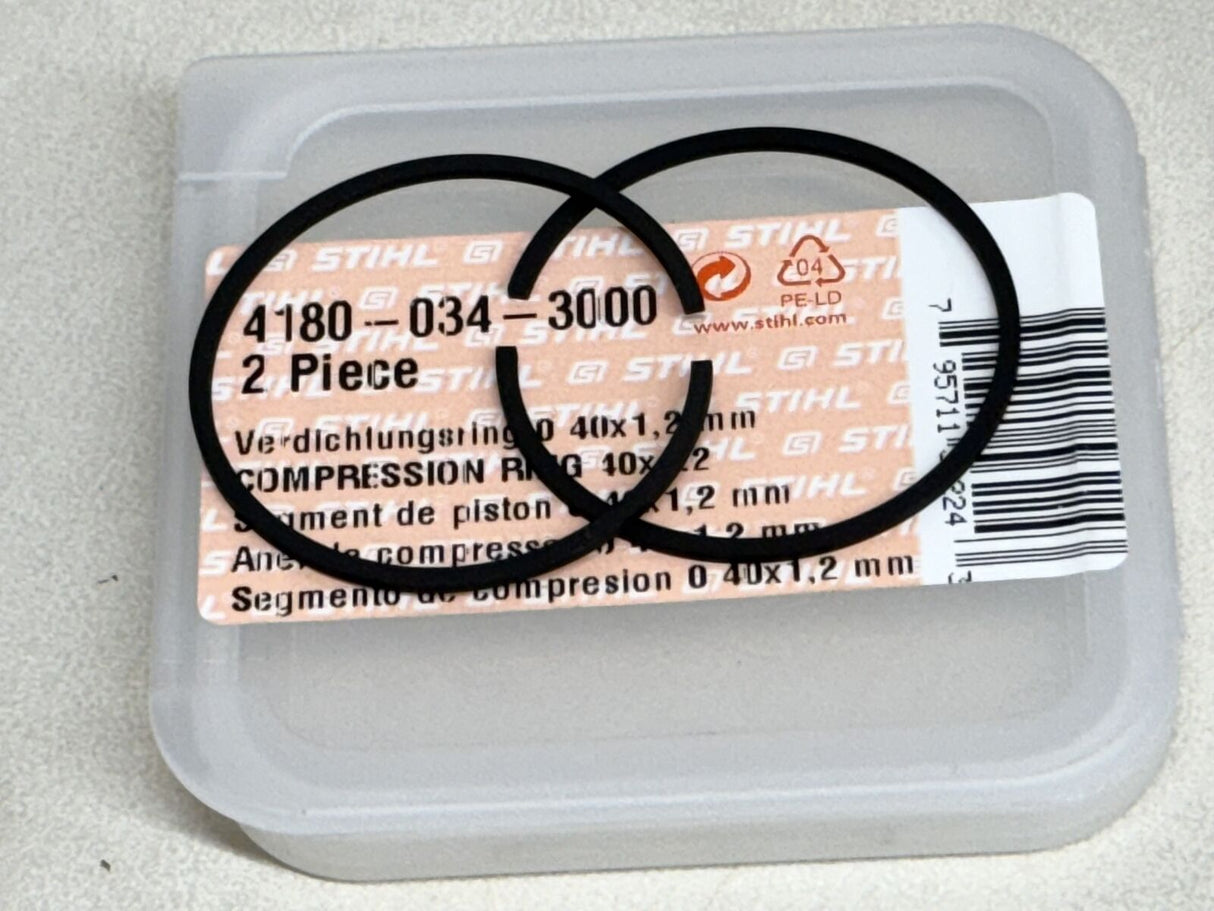 STIHL OEM COMPRESSION RING SET 4180 034 3000 40X1.2MM FITS MANY TRIMMER MODELS