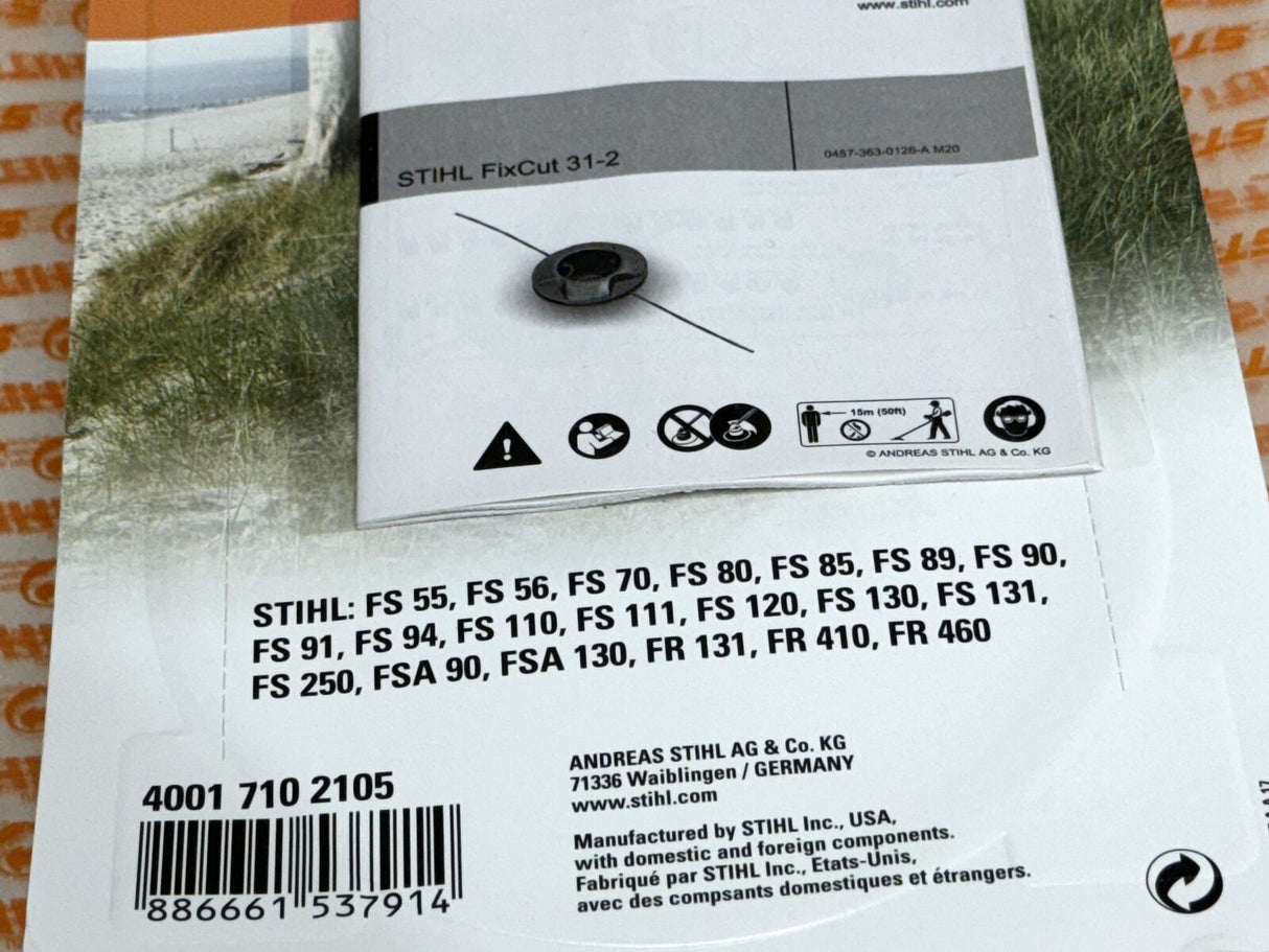 STIHL OEM FIXCUT 31-2 TRIMMER HEAD 4001 710 2105 FS 55 56 70 80 85 89 90 + MORE
